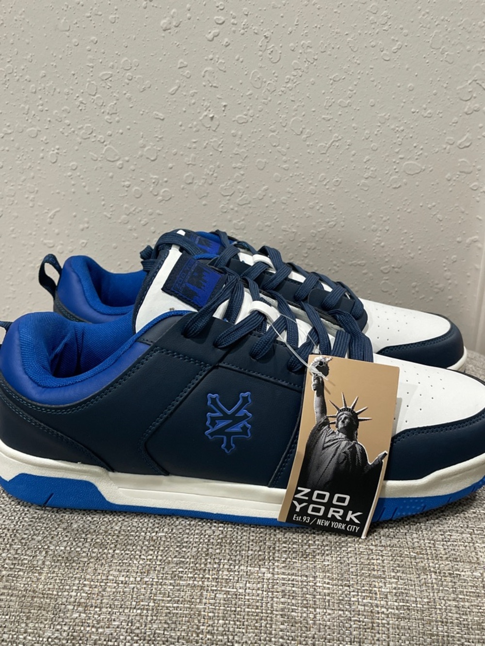 Zoo York Navy White and Blue Hundred Sneakers Size 13 New Without Box - Picture 5 of 9